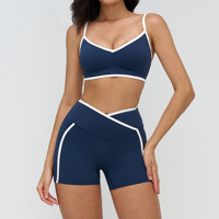 Ensemble de leggings et soutien-gorge de sport compressif léger et confortable, respirant, pour femmes, pour le yoga et la gym