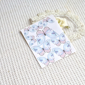 Nuevas llegadas 6 pulgadas acrílico plástico mariposa en forma de crema raspador más suave mariposa pastel patrón plantilla pastel Accesorios - Product Image 6