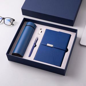 Business Gift Box Set A5 PU Notebook Insulated Cup Metal Pen <b>USB</b> <b>Flash</b> <b>Drive</b> Enterprise Customization LOGO Wholesale - Product Image 4