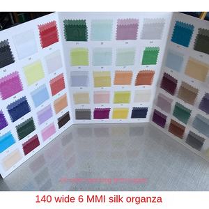 Tissu en organza de soie de mûrier 6 mm, fin, léger, rigide, pour voile de mariée, vêtements de mariée - Product Image 6