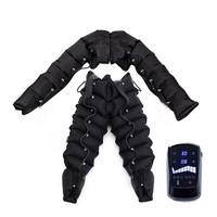Système de compression pour la récupération des jambes avec batterie rechargeable 5000 mAh, bottes de pressothérapie à 8 chambres pour drainage lymphatique et massage des jambes