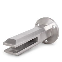 Système de clôture moderne en acier inoxydable sans cadre pour escaliers et balcons avec rampes carrées à embouts et verre finition miroir