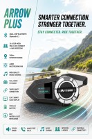 Accessoires de moto, interphone pour casque, casque audio, 24 utilisateurs, MESH, portée de l'interphone 1500 m