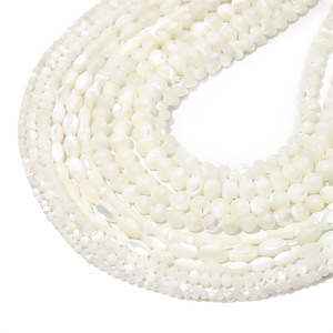 Atacado Natural Branco Shell Pérola e Arroz Beads Pink Coral Beads Osso Loose Beads para Casamento Jóias Fazendo Artesanato DIY - Product Image 3