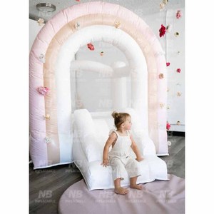 White Weeding Water Slide Kids <b>Inflatable</b> House for Party Rental White Wedding Wedding House White Weeding Water S - Product Image 5