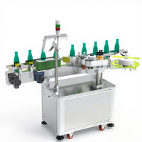Máquina etiquetadora de botellas redondas completamente automática SKILT, etiquetadora envolvente alrededor de botellas, latas, tarros, máquina etiquetadora