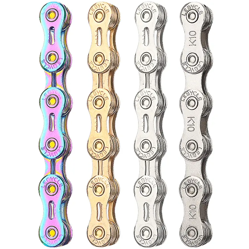 Bicycle Chain 8s 9s 10s 11s 118L MTB Road Bike Silver Gold Color Chain Other Bicycle Parts Cycle Chain with missing link