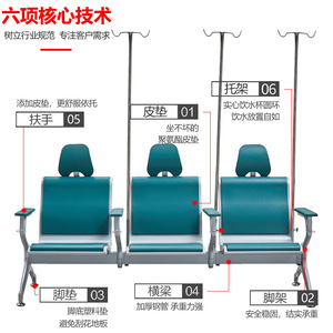 เก้าอี้โซฟาทางการแพทย์สำหรับห้อง<span class=keywords><strong>รอ</strong></span>ในโรงพยาบาลเก้าอี้ห้องสุขภาพที่แขวนประตูด้วยเข็มโพลียูรีเทนทนทานดีไซน์ทันสมัย - Product Image 2