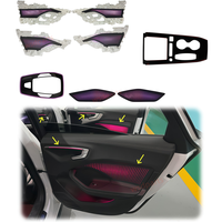 Pour Audi A5 2026 : Éclairage d'ambiance intérieur de voiture, lampe LED à motif écaille de dragon, lampe d'ambiance pour console centrale