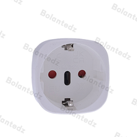 Adaptateur convertisseur UE vers États-Unis 10A Type-E vers Type-A pour voyage, de l'Europe vers l'Amérique, États-Unis, Canada, Chine, blanc, noir