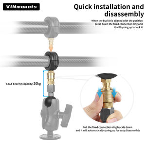 VINmounts Base de liberación rápida para abrazaderas de 28-38mm, para localizadores de peces y aplicaciones industriales - Product Image 5