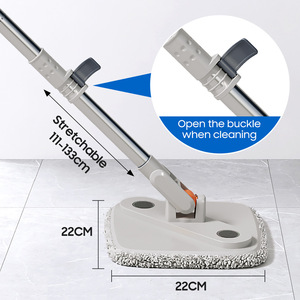 Meilleure vente seau <span class=keywords><strong>de</strong></span> vadrouille carré en microfibre séparation des eaux usées serpillière mains libres avec 2 tampons <span class=keywords><strong>de</strong></span> vadrouille pour le <span class=keywords><strong>nettoyage</strong></span> ménager - Product Image 4