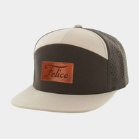 Gorras Personalizadas al por Mayor, Impermeables, con Logotipo Personalizado, 7 Agujeros Cortados con Láser, Gorras Planas de Poliéster, Gorra de Golf Deportiva OEM