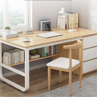 Bureau d'usine simple à la mode, bureau d'ordinateur en bois de luxe pour bureau à domicile