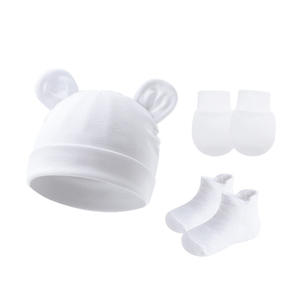 Chapeau <span class=keywords><strong>Mickey</strong></span> double couche <span class=keywords><strong>de</strong></span> style européen américain pour tout-petit, chaussettes antidérapantes, ensemble <span class=keywords><strong>de</strong></span> <span class=keywords><strong>gants</strong></span> anti-rayures pour enfants <span class=keywords><strong>de</strong></span> 0 à 1 an - Product Image 6