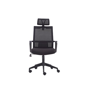 เก้าอี้สำนักงานที่ทันสมัยเก้าอี้หนังสีดำหมุนได้ - Product Image 4