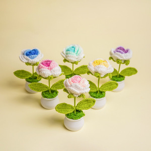 Arreglo Floral Decorativo de Rosas de 14 cm, Hecho a Mano, de Plástico, Independiente, Regalo de Graduación, Decoración de Interiores - Product Image 2