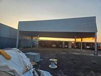 Carpa Retráctil Automática para Exteriores con Ruedas para Taller de Fábrica