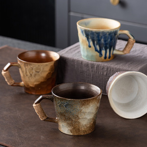 <span class=keywords><strong>Mug</strong></span> en céramique brute de haute qualité au design rétro de style japonais, motif <span class=keywords><strong>photo</strong></span>, <span class=keywords><strong>sans</strong></span> couvercle, pour la maison et le bureau - Product Image 2