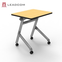 Table de réunion modulaire pliante LEADCOM LS-424AS certifiée BIFMA pour projets de bureaux commerciaux clés en main