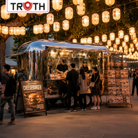 Truth Commercial Coffee Street Hot Dog Pizza Bar Food Truck Food Trailer Vollständig ausgestattete Küche Günstiger mobiler Imbisswagen
