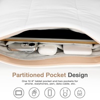 MoKo matelassé bouffant taie d'oreiller universel gonflé tablette sac pour Samsung Galaxy tab A9 S9 iPad pro 11 12.9 tablettes