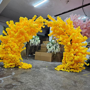 J19 all'aperto di seta artificiale finto albero <span class=keywords><strong>rosa</strong></span> decorazione di nozze archi fiori di ciliegio fiori di Sakura fiori di ciliegio floreali per l'arredamento del giardino - Product Image 6