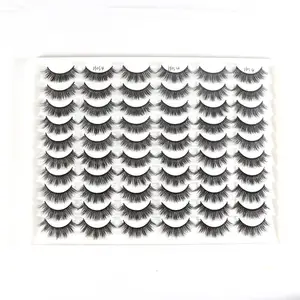 INICE private label dropshipping faux mink lashes set silk 3d multi pair eyelash book ciglia finte sintetiche all'ingrosso