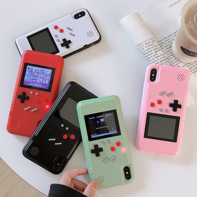 36 Kinds Newest Classic Color Screen Cell Phone Video Retro Game Phone Case for Gameboy for iphone 12 15 16 case