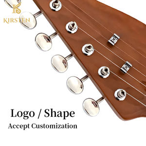 <span class=keywords><strong>Chitarra</strong></span> Elettrica con Consegna Rapida, Pickup Alnico SSH Personalizzati, Manico in Acero da 39 Pollici, Corpo in Pioppo, Rosso e Nero - Product Image 6