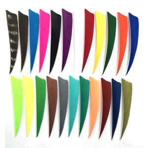 Plumas de Arquería Naturales de Pavo, con Barra Sólida, para Flechas de 2/3/4/5 Pulgadas, con Forma de Ala Izquierda/Derecha, para Manualidades - Product Image 2