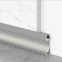 Revêtement de sol bleu de haute qualité Plancher en PVC et plinthes et accessoires Profils de plinthe en aluminium Plinthe pour hôpital