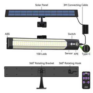Lampada a Sospensione LED da Esterno Impermeabile con Sensore di Movimento Solare, Luce Bianca Neutra Dimmerabile - Versatile ed Ecologica - Product Image 3