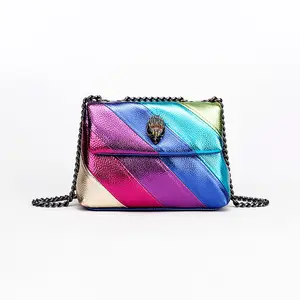 BM9336 2023 Hot Selling Eagle Head Handbag Striped Cross-body Rainbow Bag Designer Brand Luxury Bags For Women