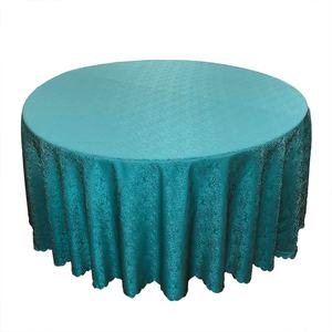 Mantel de tela de poliéster Premium Damasco mantel verde azulado oscuro para boda fiesta banquete eventos Hotel restaurante - Product Image 2