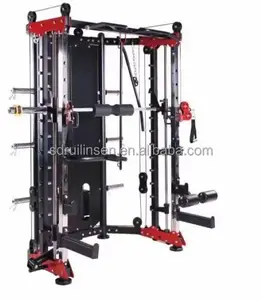 Großhandel Home Multifunktion ale Power Cage Squat Rack und Gewichtheben Training Smith Machine Werbung