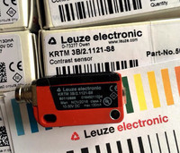 Sensor de Contraste de Color LEUZE Tipo KRTM 3B/21121-S8, Interruptor Fotoeléctrico para Detección de Etiquetas de Embalaje, Automatización Industrial