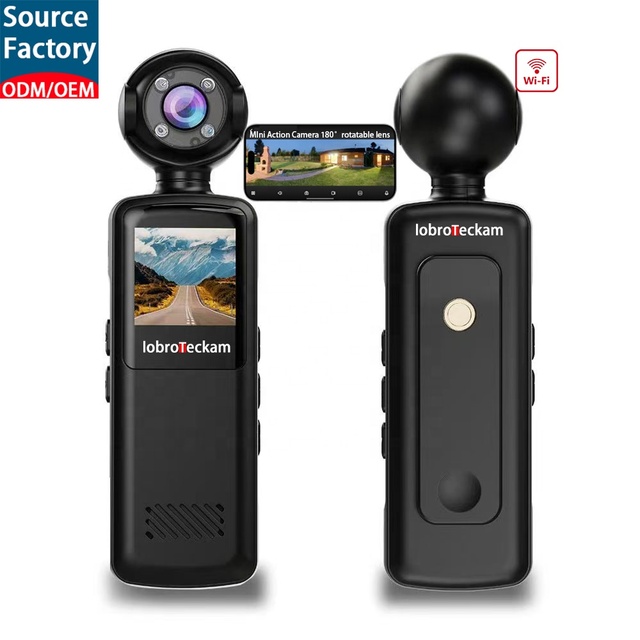 4K WiFi Action Camera Outdoor Sports Cam 1080P Anti-Shake Pocket Body Camera Wireless Mini DV Camcorder for Helmet Bike