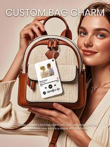 Portachiavi Personalizzato con Foto e Musica in Acrilico Stampato UV, Charm Commemorativo, Regalo <span class=keywords><strong>per</strong></span> Innamorati - Product Image 4