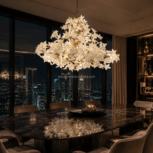 <span class=keywords><strong>Lampadari</strong></span> in Cristallo e Rame Fatti a <span class=keywords><strong>Mano</strong></span> con Altezza Regolabile, Illuminazione Moderna di Lusso per Ville e Hotel, Facile Installazione - Product Image 3