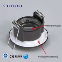 Boîtier de projecteur encastré réglable étanche IP65 de 52 mm en aluminium moulé sous pression