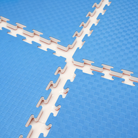 Alfombrilla de espuma EVA entrelazada de cinco líneas, 100x100cm, 20mm de grosor, impermeable, antideslizante, para ejercicio, baldosas para suelo de gimnasio, venta al por mayor directa de fábrica