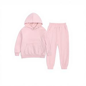 Conjunto de Ropa Casual para Bebé al por Mayor, Personalizado, de Algodón Orgánico, Sudadera con Capucha de Manga Larga y Pantalones, Suéter de Felpa de Algodón, en Stock - Product Image 1