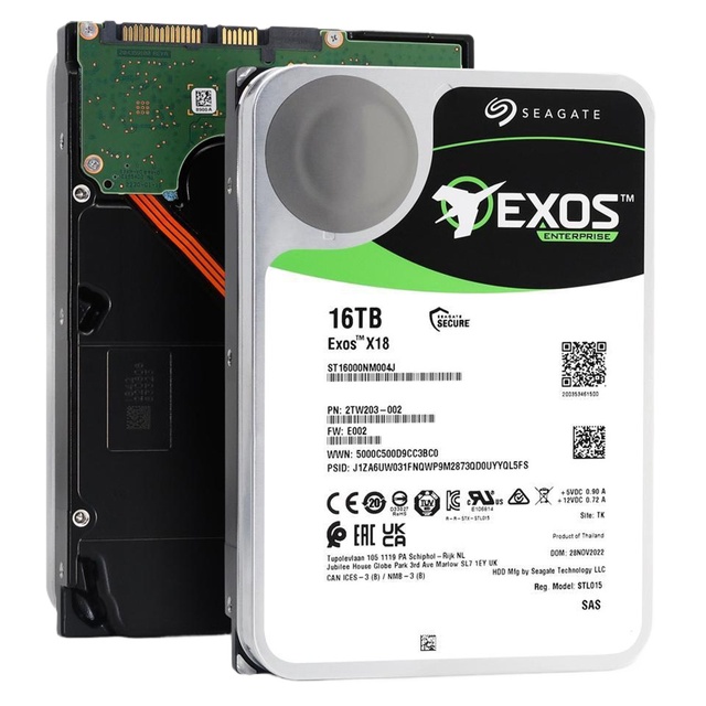 Wholesale New 16TB for Exos X18 Enterprise Internal Hard Drive 7200 Rpm Sas 12 Gb/s 256MB Cache 512e/4Kn 3.5-inch Server