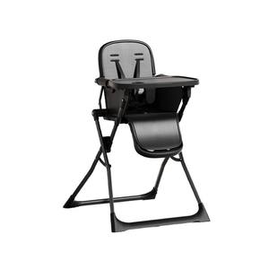 Chaise haute pliante multifonctionnelle pour bébé, chaise d'alimentation pour 0-12 mois, unisexe, gris - Product Image 1