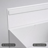 Подарочная коробка на магнитной застежке, белая матовая, складная, из плотного картона, оптом напрямую от производителя для розничной торговли и подарков