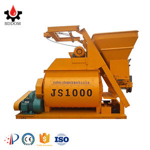 Mesin Beton Semen Mesin Pencampur Pengaduk Beton Poros Ganda dengan Hopper Semen - Product Image 6