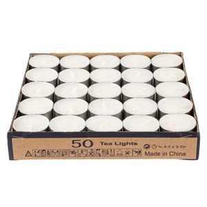 Bougies chauffe-plat artisanales en paraffine blanche, durée de combustion de 2 à 8 heures, pour la Saint-Valentin, le Nouvel An, les mariages et les décorations de fête - Product Image 4