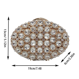 Women Rhinestones Evening Bags Elegant Clutch <b>Purses</b> Sparkling for Weddings Engagement Parties Prom - Product Image 6