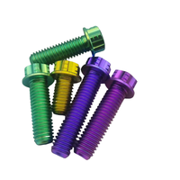 Vente chaude alliage de titane GR5 boulons à bride à tête creuse Durable M6 M8 M10 tailles vis à bride hexagonale